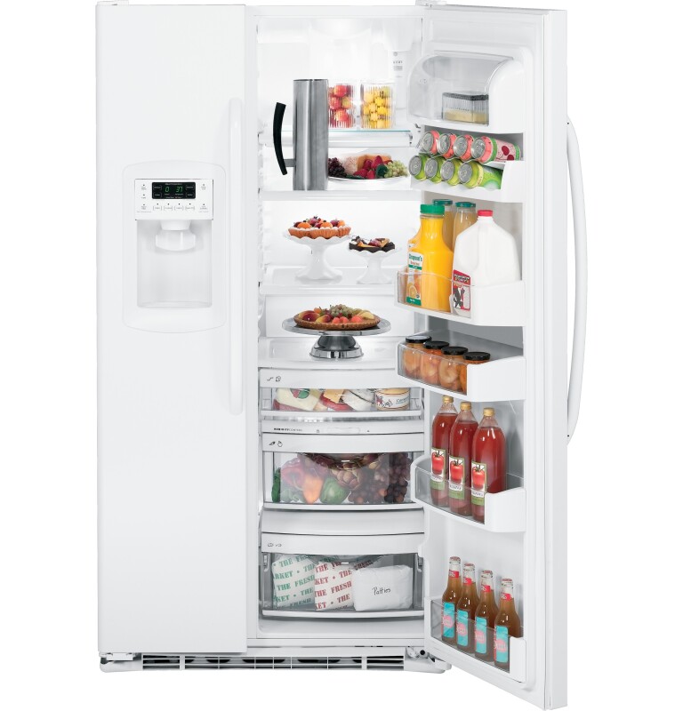 22.7 Cu. Ft. Side-By-Side Refrigerator with Dispenser GSCF3PGXWW