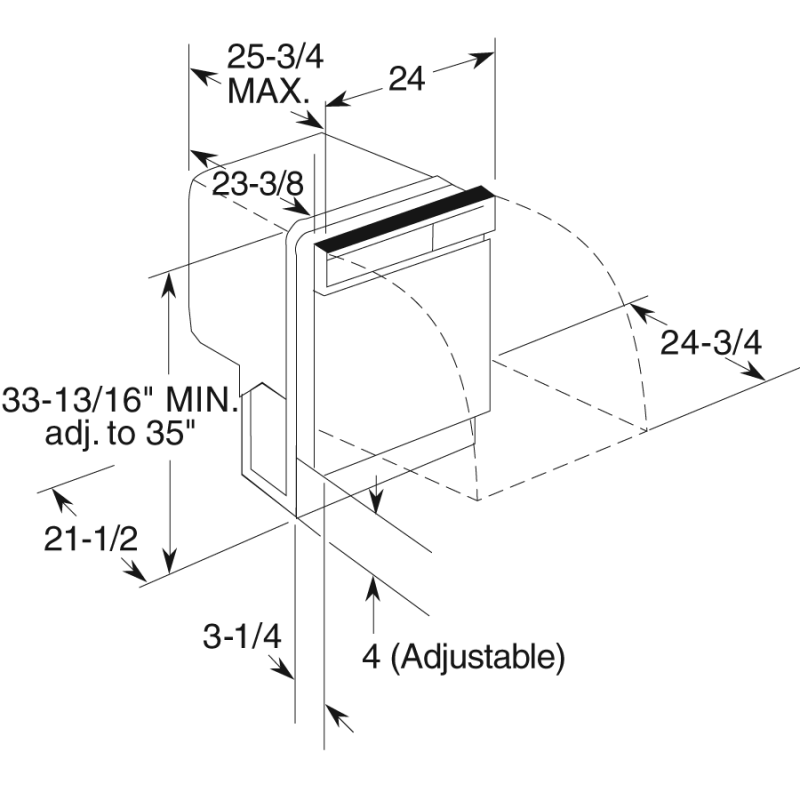Built-In Dishwasher with Power Cord GSD3361KSS