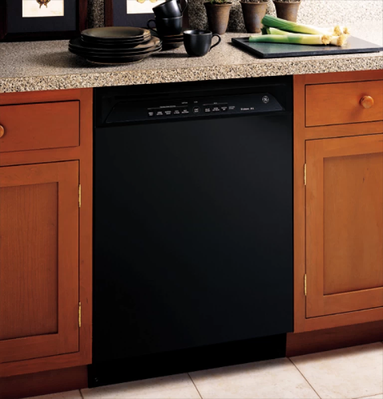 GE Triton XL Built-In Dishwasher Black GSD6200JBB Picture 1