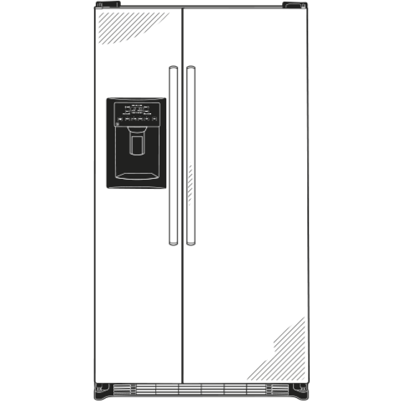 21.8 Cu. Ft. Side-By-Side Refrigerator GSE22ESHSS