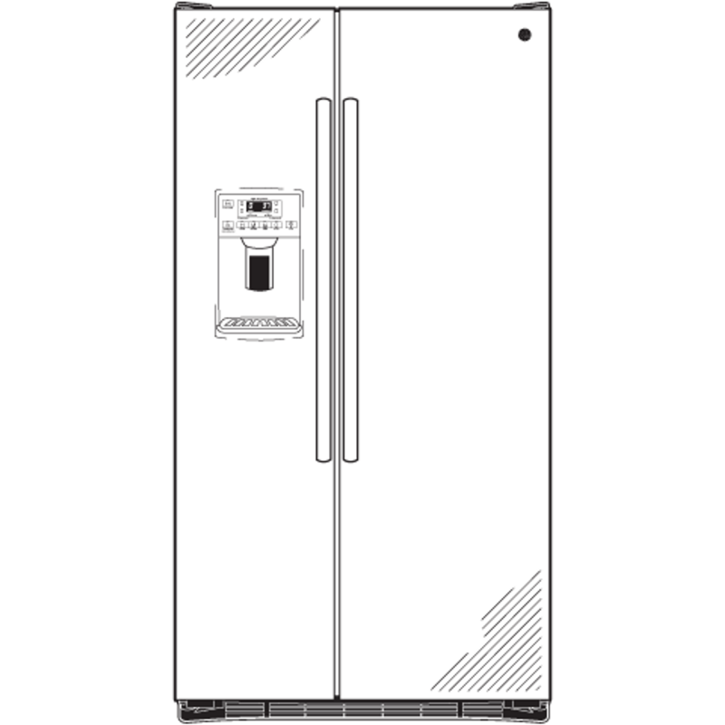 23.1 Cu. Ft. Side-By-Side Refrigerator GSE23GSESS