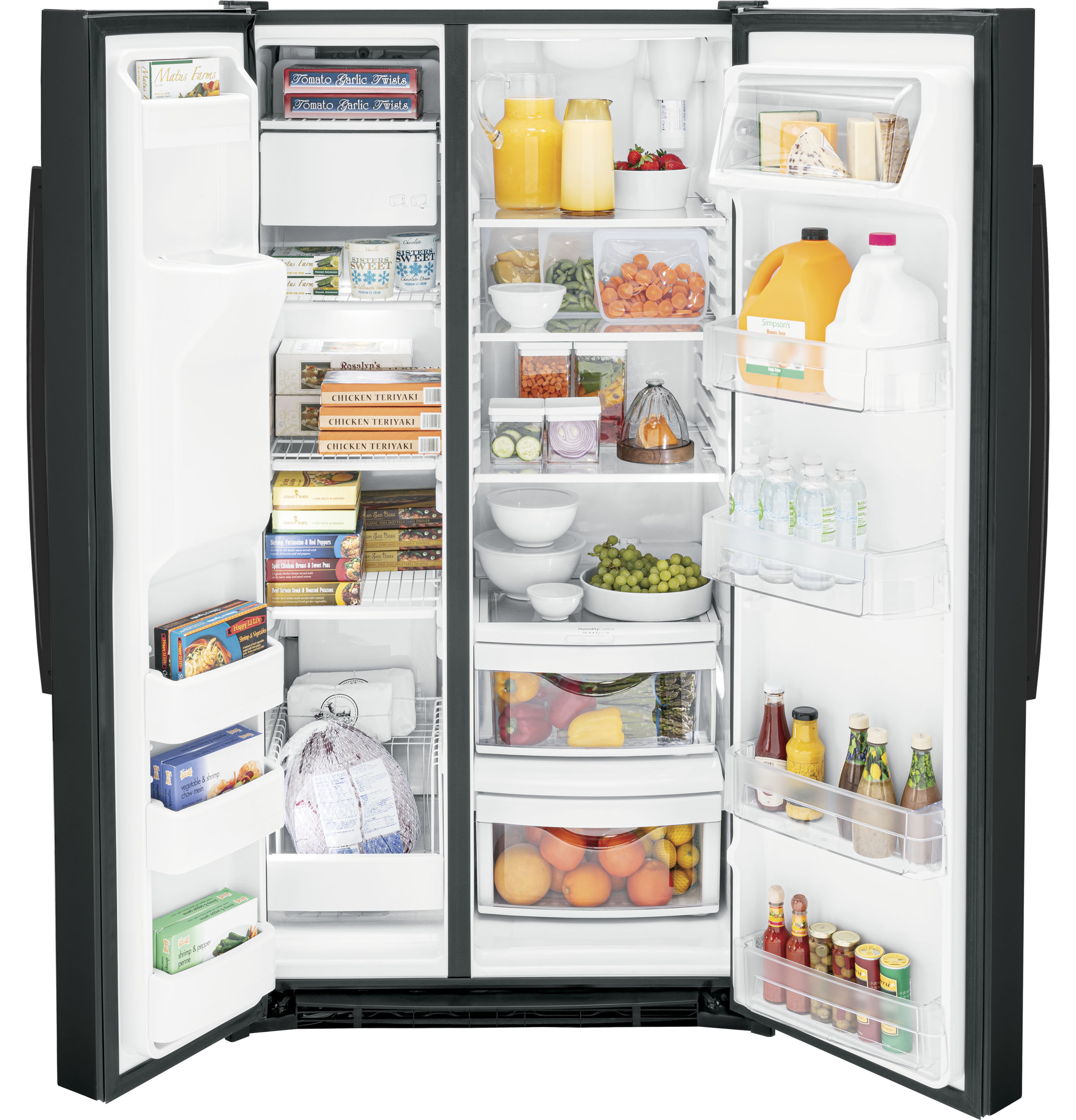 25.3 Cu. Ft. Side-By-Side Refrigerator GSE25GGPBB
