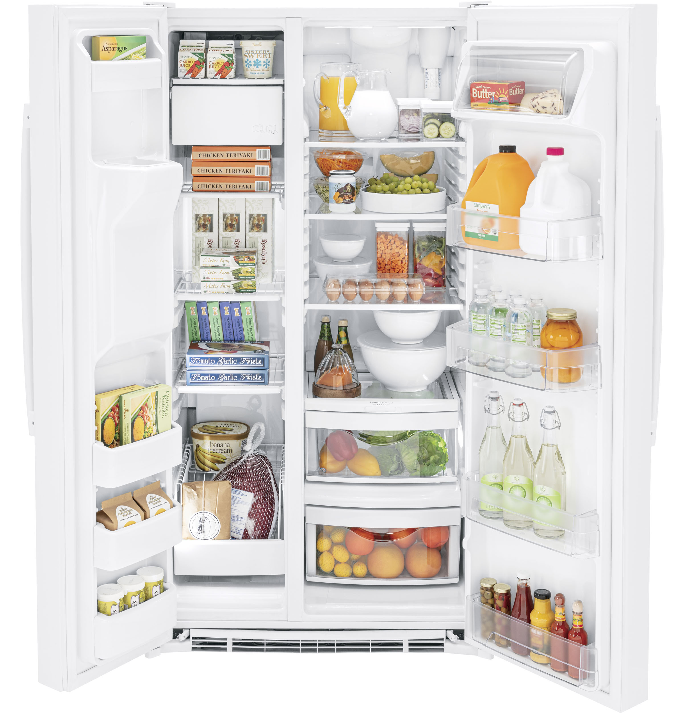 25.3 Cu. Ft. Side-By-Side Refrigerator GSE25GGPWW