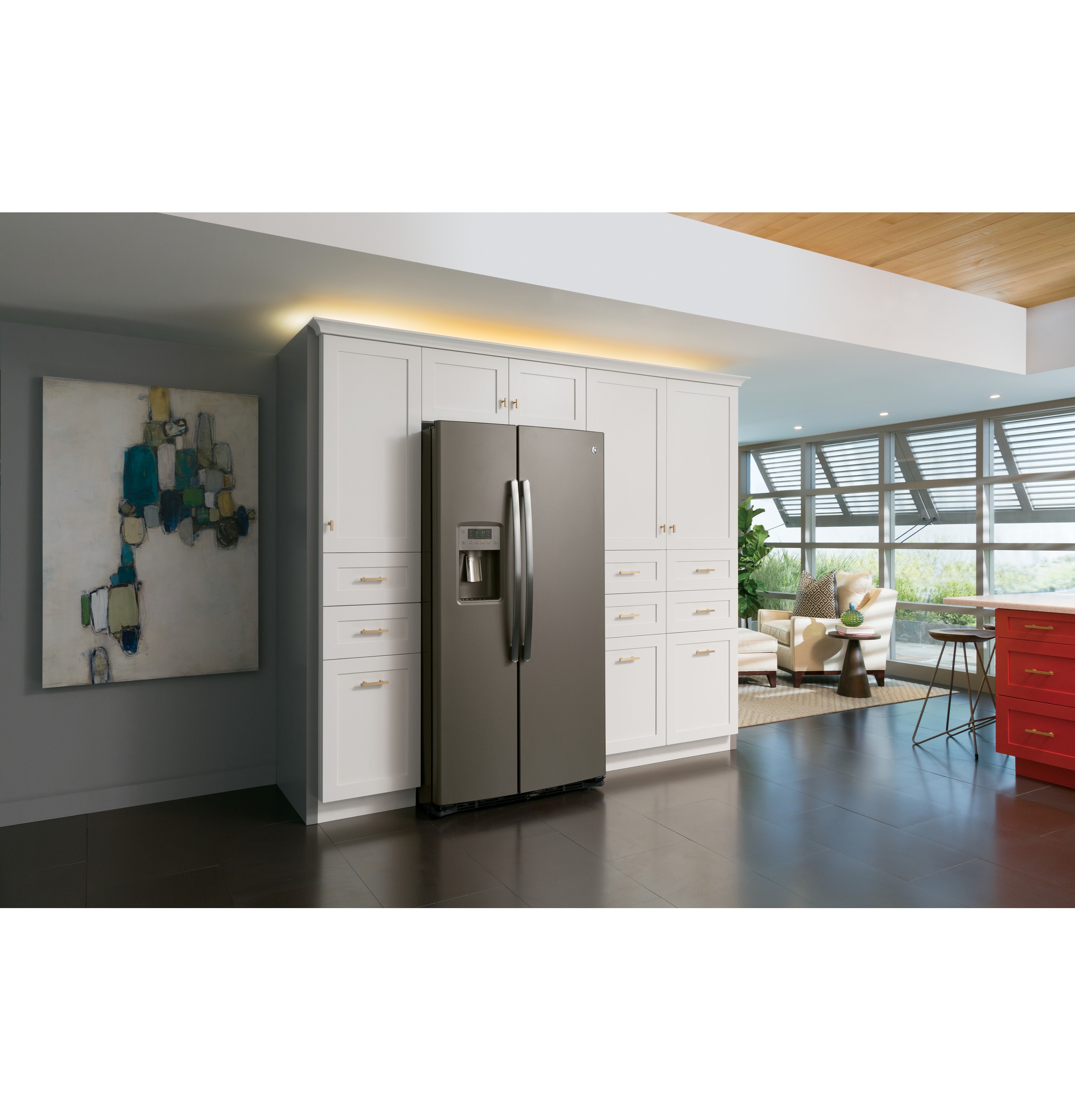 25.3 Cu. Ft. Side-By-Side Refrigerator GSE25HMHES