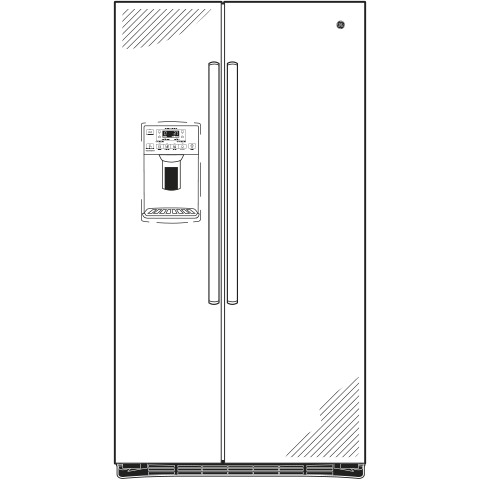 25.3 Cu. Ft. Side-By-Side Refrigerator GSE25HMHES