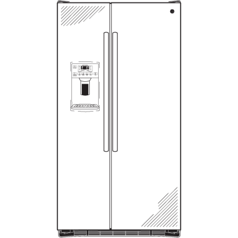 25.9 Cu. Ft. Side-By-Side Refrigerator GSE26GSESS