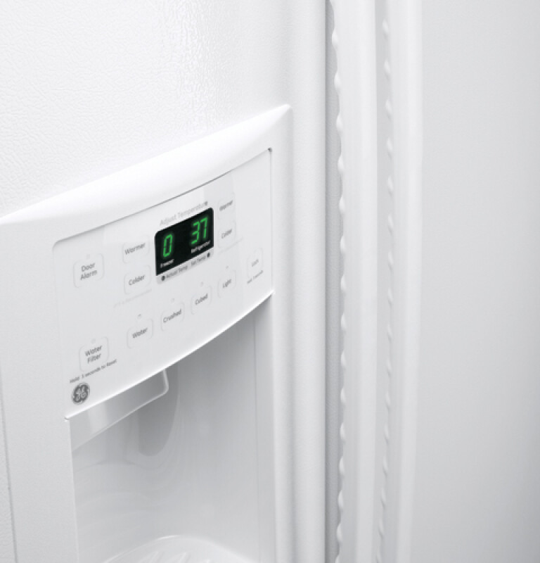 25.3 Cu. Ft. Side-By-Side Refrigerator with Dispenser GSF25IGZWW