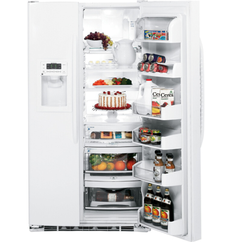 25.4 Cu. Ft. Side-By-Side Refrigerator with Dispenser GSF25TGWWW