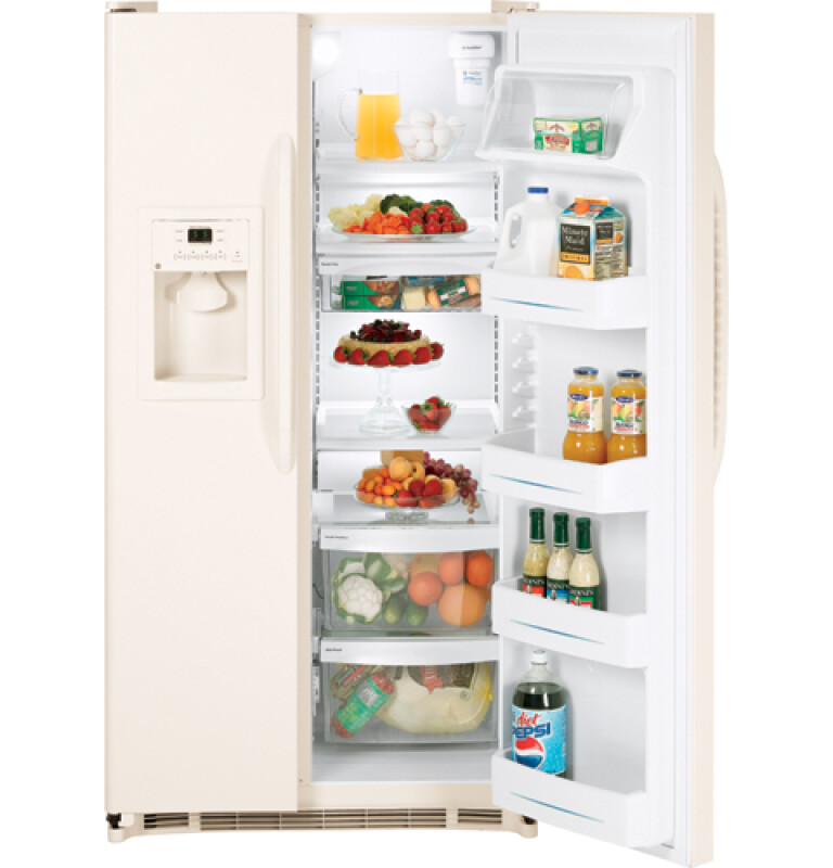 22.0 Cu. Ft. Stainless Side-By-Side Refrigerator with Dispenser GSH22JSTSS
