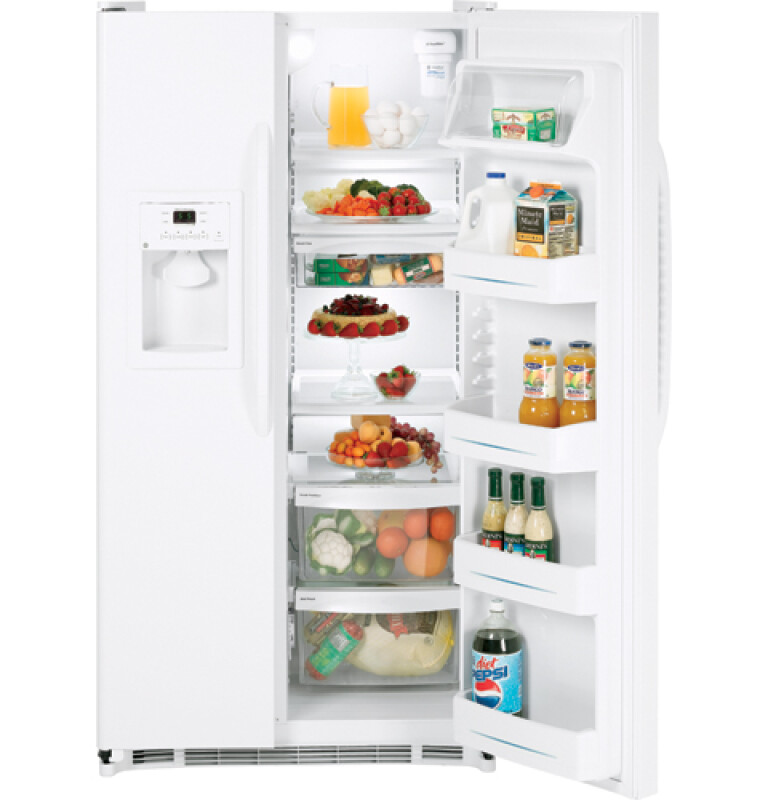 22.0 Cu. Ft. Stainless Side-By-Side Refrigerator with Dispenser GSH22JSTSS