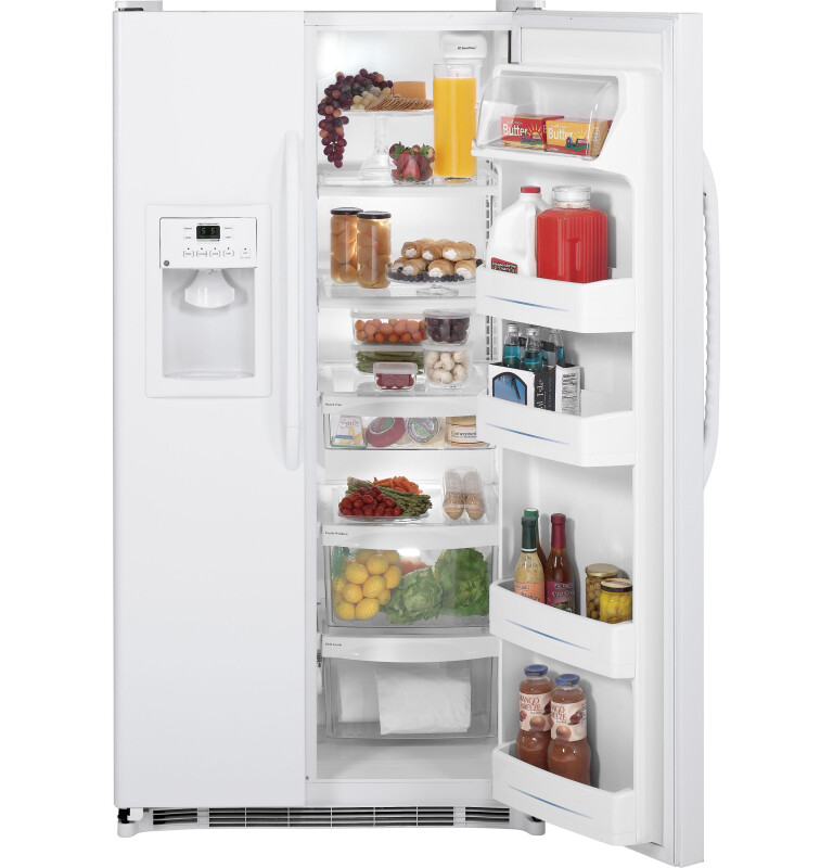21.9 Cu. Ft. Side-By-Side Refrigerator with Dispenser GSH22JFZWW