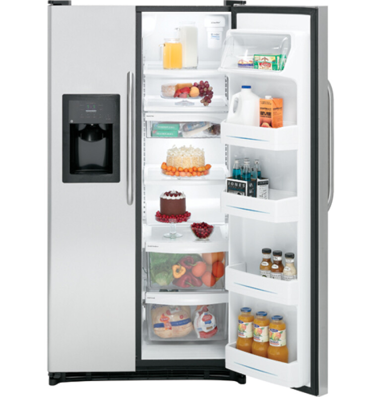 22.0 Cu. Ft. Stainless Side-By-Side Refrigerator with Dispenser GSH22JSTSS