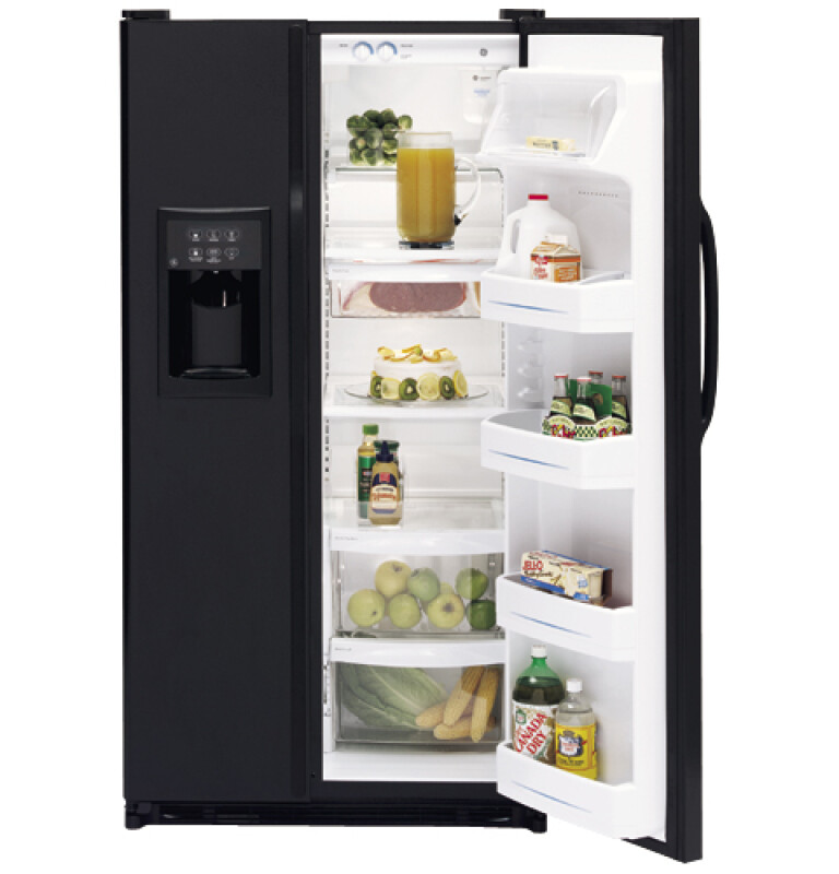 21.8 Cu. Ft. Side-By-Side Refrigerator with Dispenser GSH22KGMBB