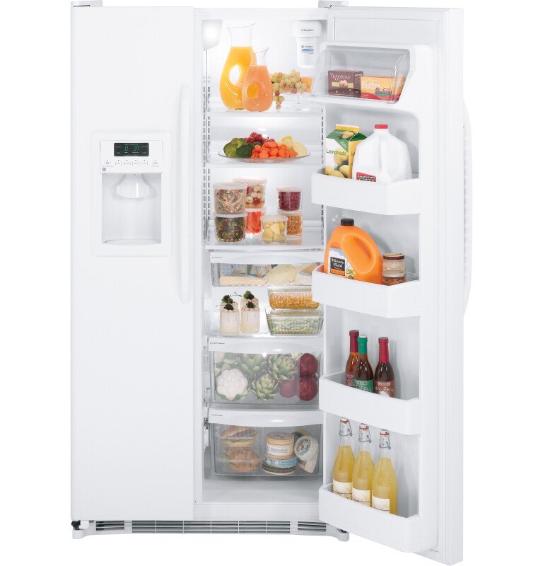 25.3 Cu. Ft. Side-By-Side Refrigerator with Dispenser GSH25GGCWW