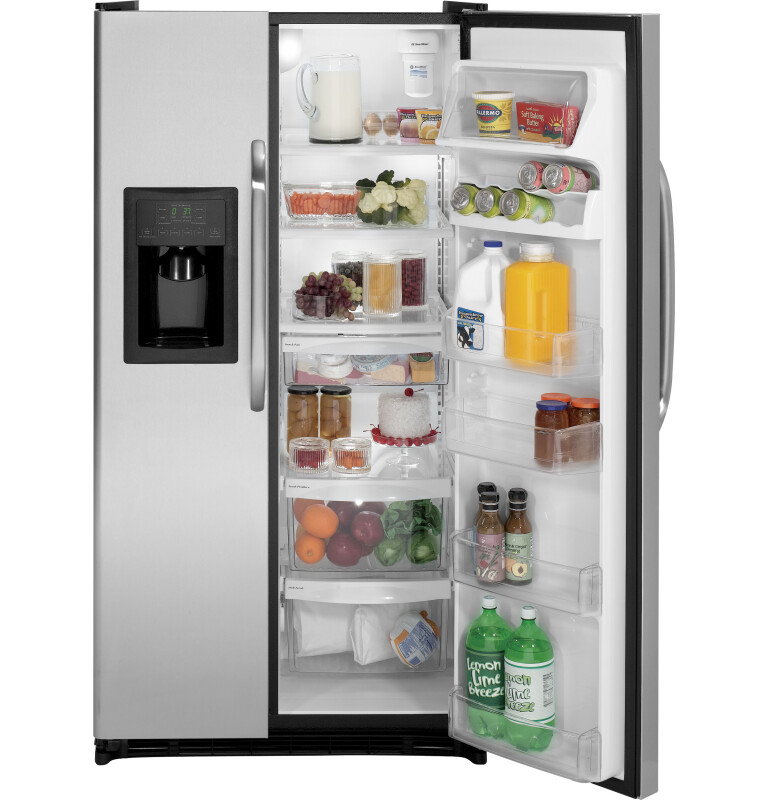 25.3 Cu. Ft. Side-By-Side Refrigerator with Dispenser GSF25IGZBB