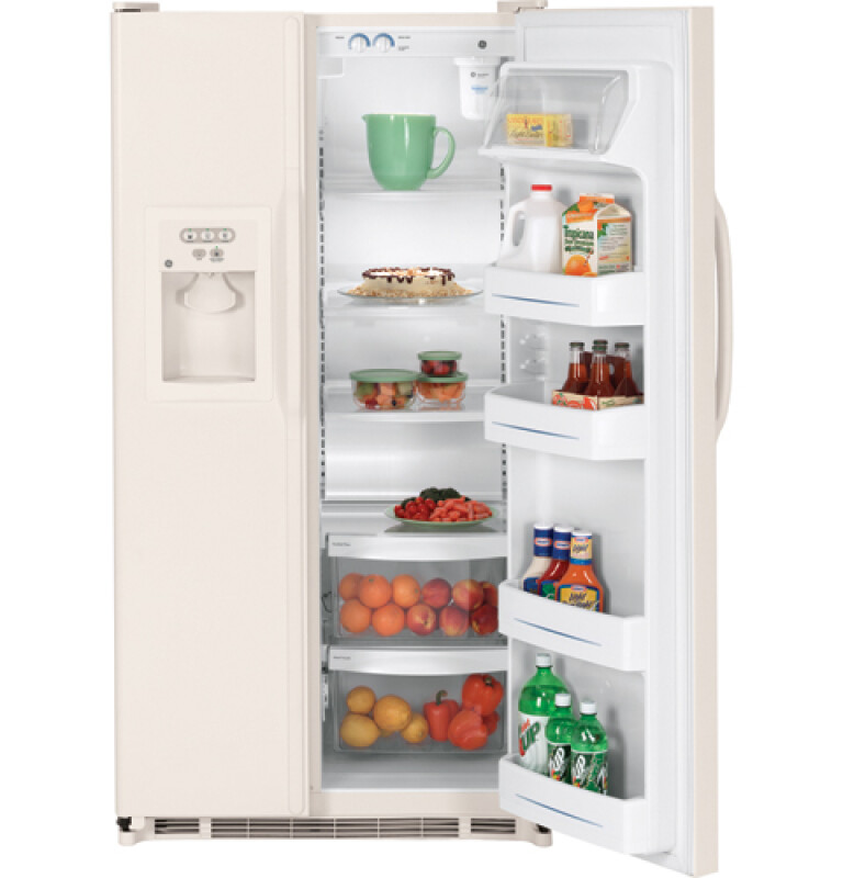 25.0 Cu. Ft. Stainless Side-By-Side Refrigerator with Dispenser GSH25JSRSS