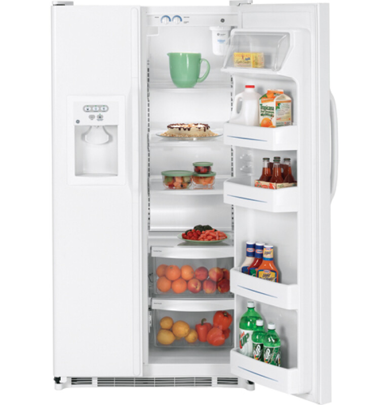 25.0 Cu. Ft. Side-By-Side Refrigerator with Dispenser GSH25JFRWW