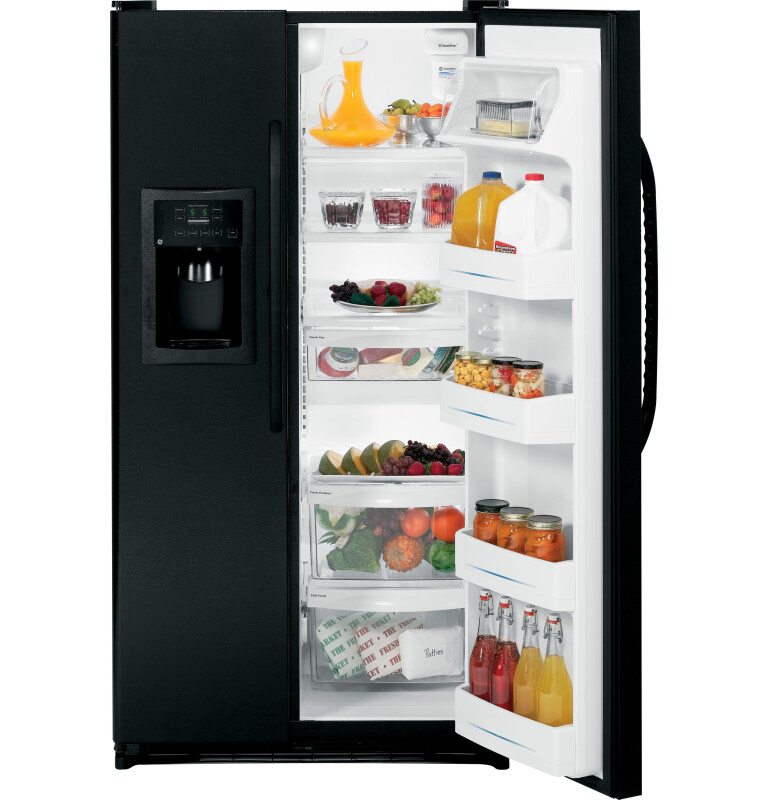 25.3 Cu. Ft. Side-By-Side Refrigerator with Dispenser GSH25JFXBB