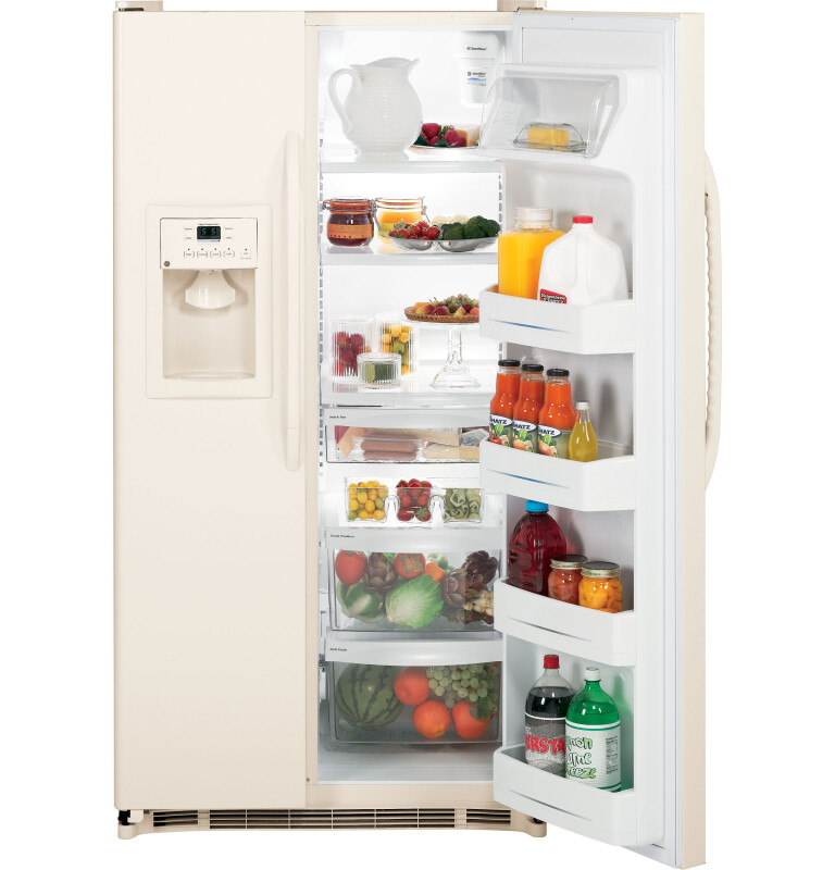 25.3 Cu. Ft. Side-By-Side Refrigerator with Dispenser GSH25JFXBB