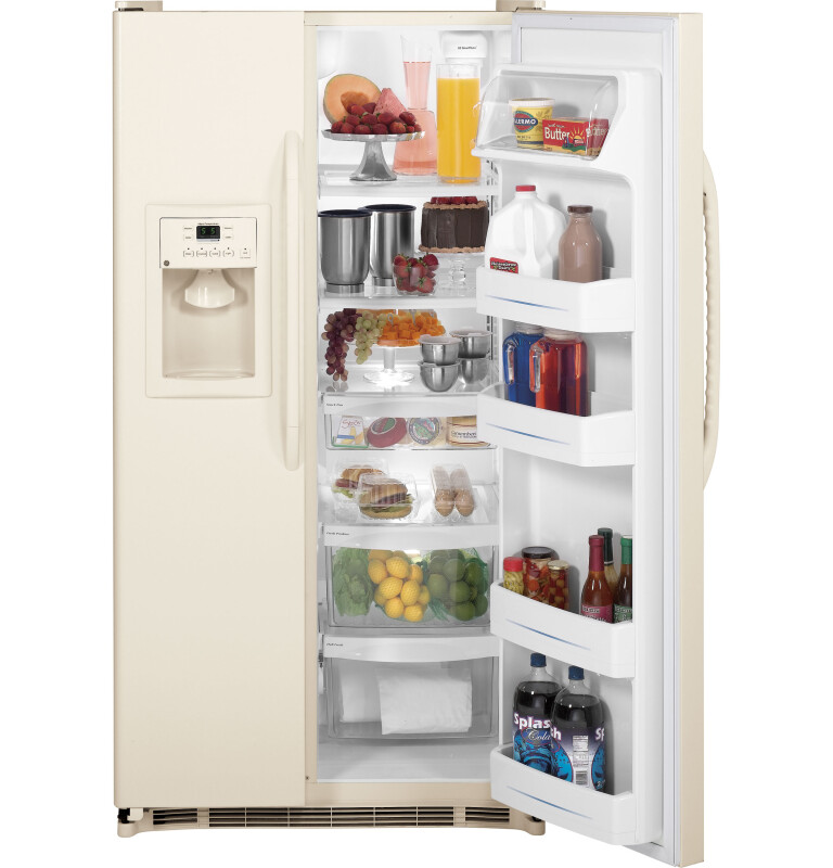 25.3 Cu. Ft. Side-By-Side Refrigerator with Dispenser GSH25JFXCC