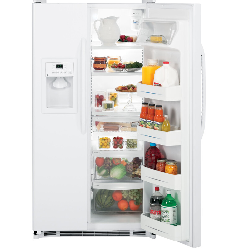 25.3 Cu. Ft. Side-By-Side Refrigerator with Dispenser GSH25JFXBB