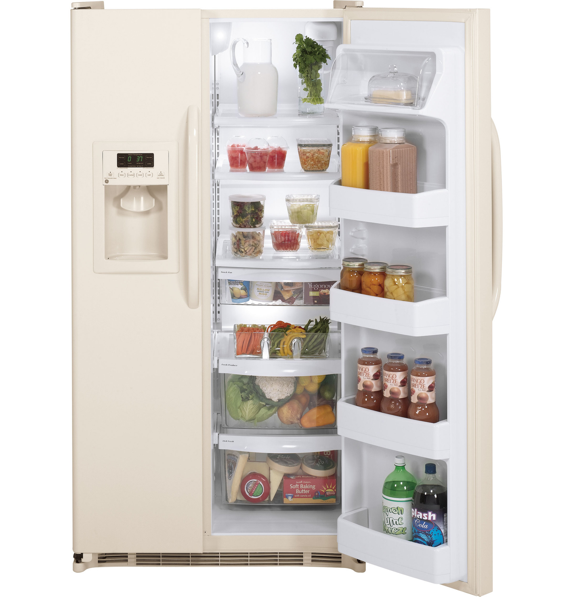 25.3 Cu. Ft. Side-By-Side Refrigerator with Dispenser GSH25JGBCC