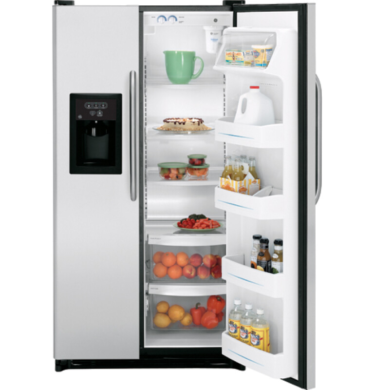 25.0 Cu. Ft. Stainless Side-By-Side Refrigerator with Dispenser GSH25JSRSS