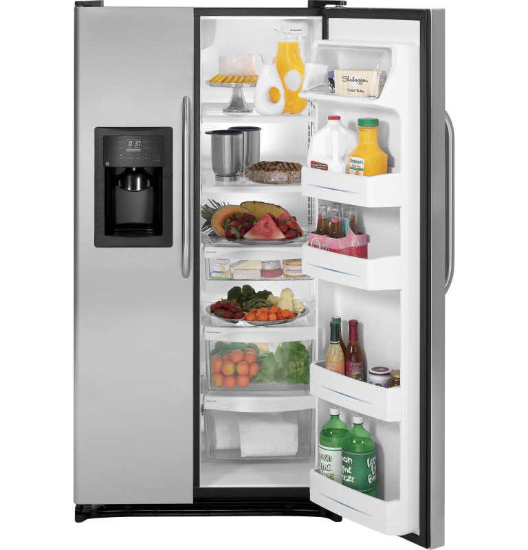 25.3 Cu. Ft. Side-By-Side Refrigerator with Dispenser GSH25JSXSS