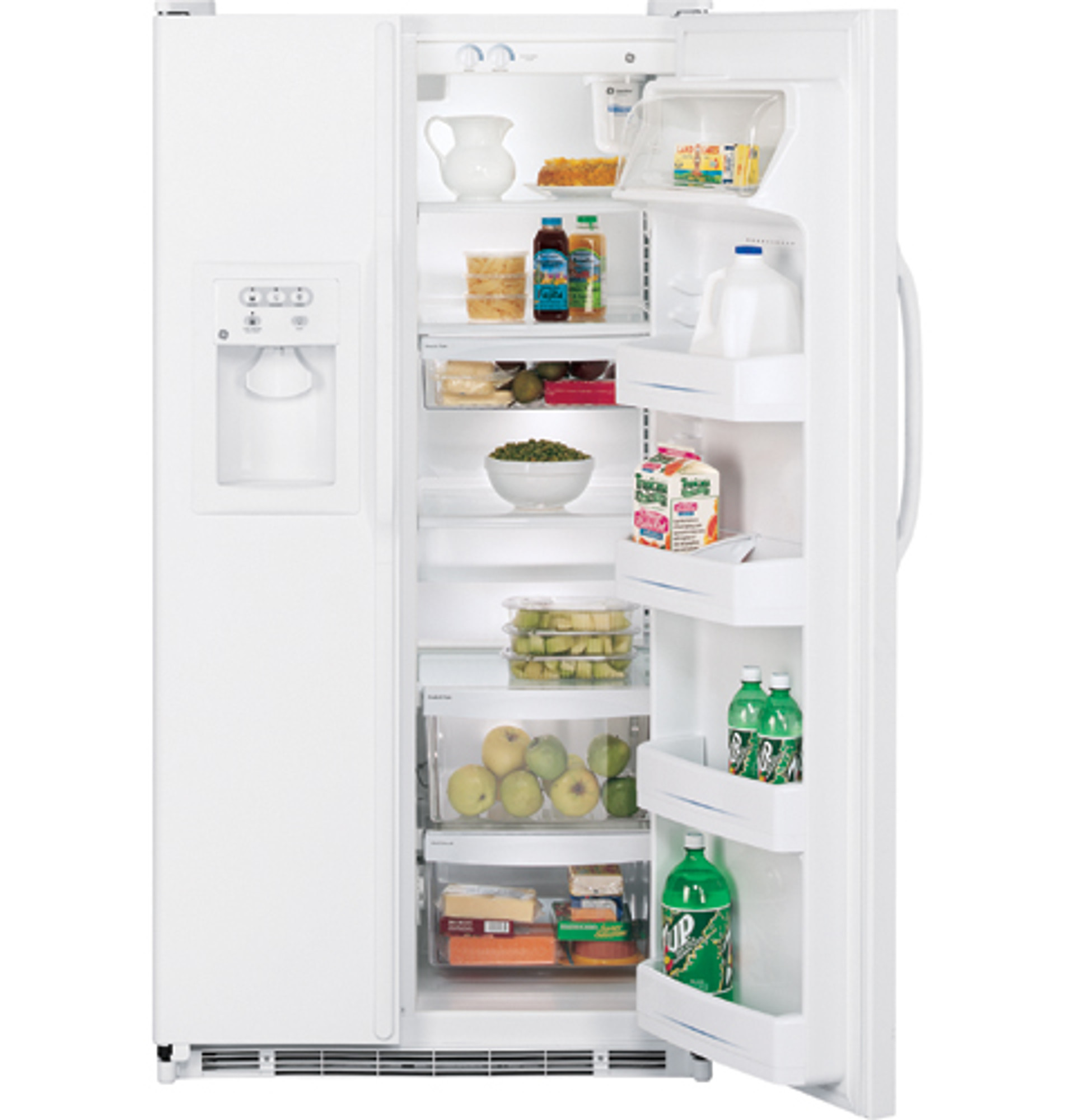 25.0 Cu. Ft. Side-By-Side Refrigerator with Dispenser GSH25UFRCC