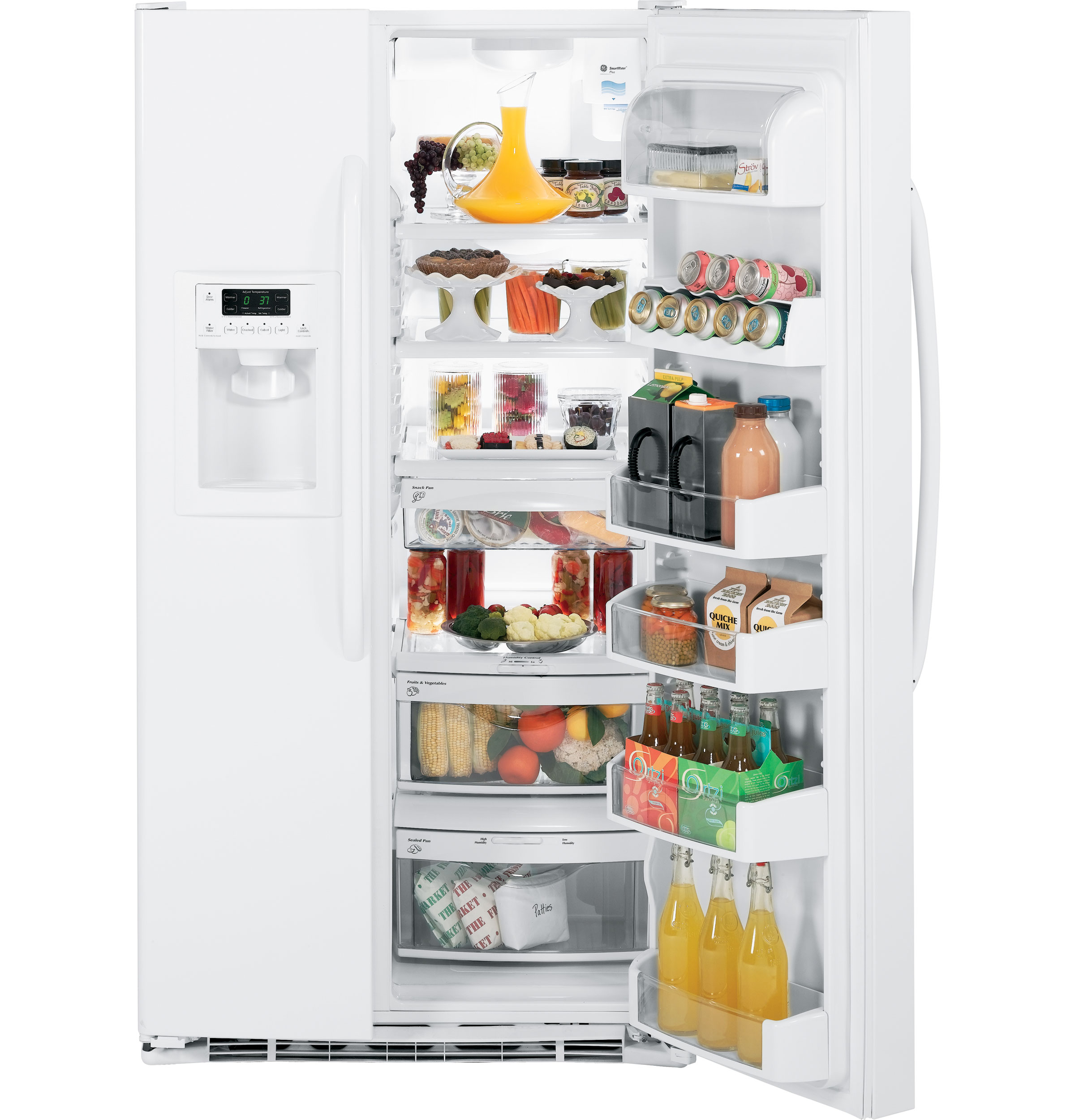 25.4 Cu. Ft. Side-By-Side Refrigerator with Dispenser GSHF5KGXWW