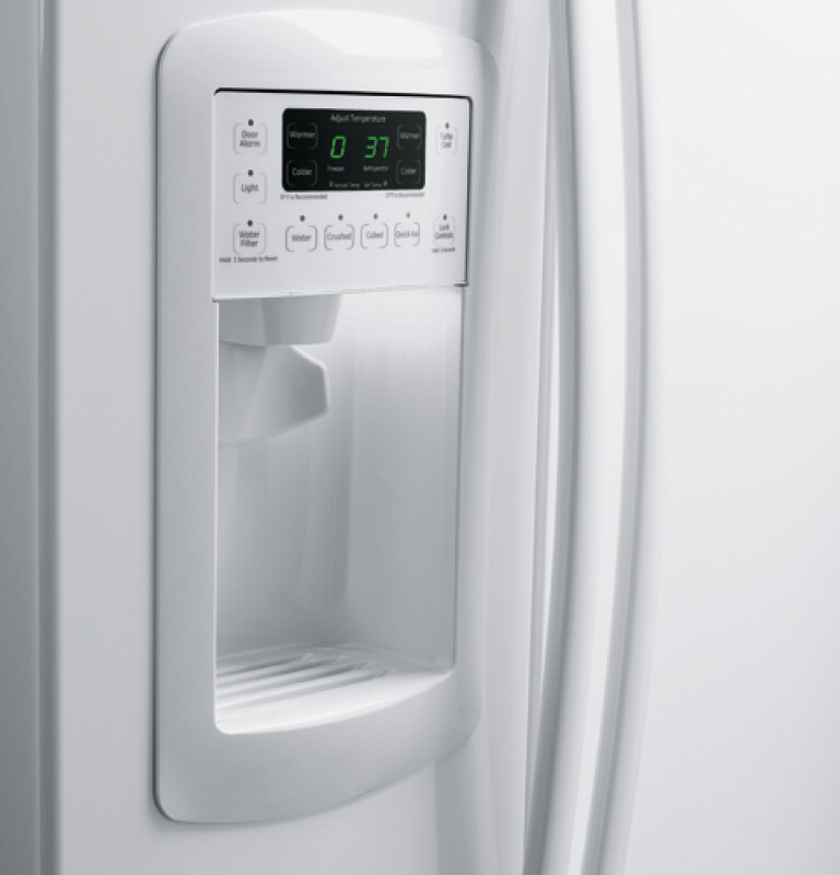 25.4 Cu. Ft. Side-By-Side Refrigerator with Dispenser GSHF5PGXWW