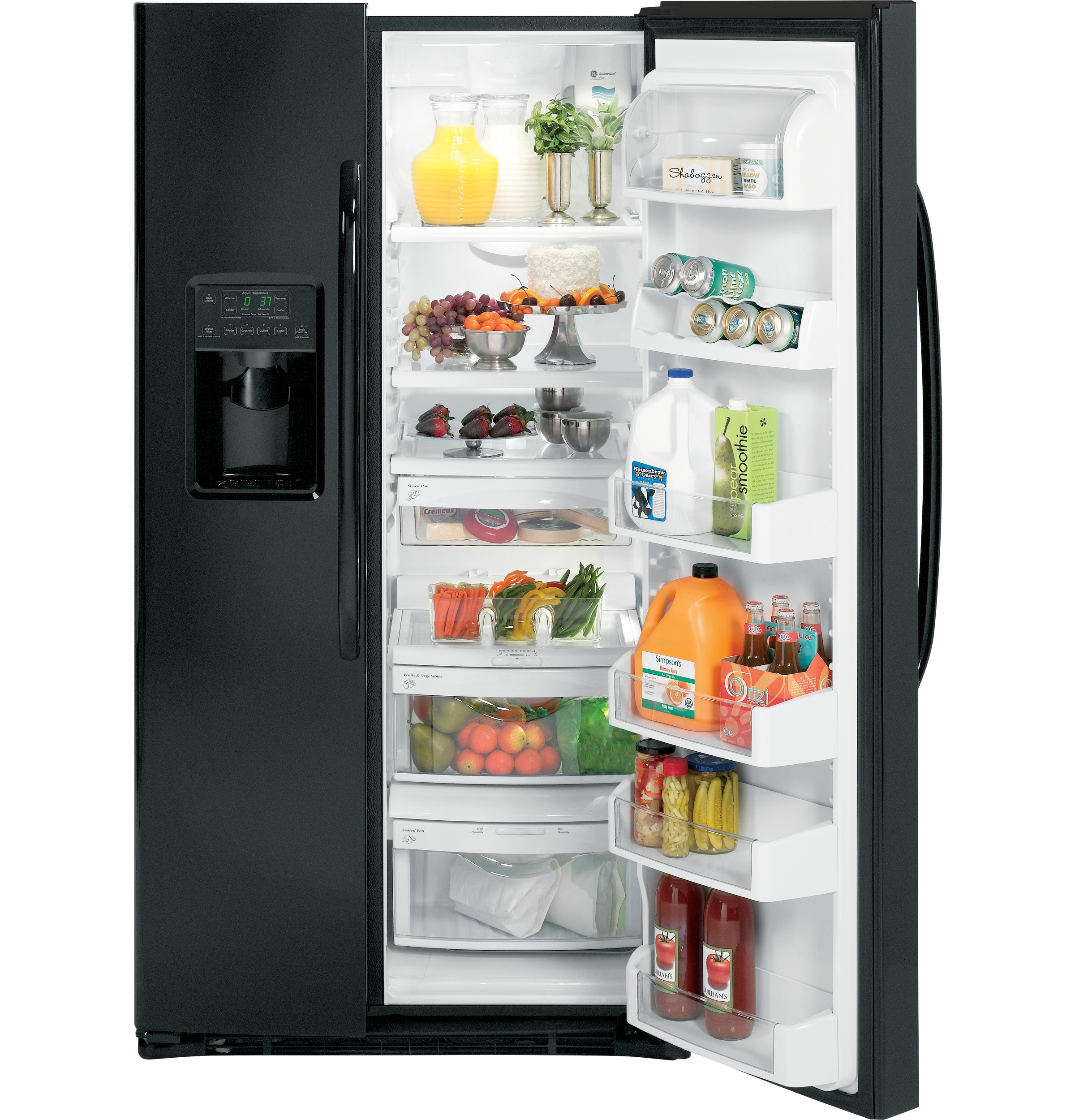 25.9 Cu. Ft. Side-By-Side Refrigerator with Dispenser GSHF6LGBBB