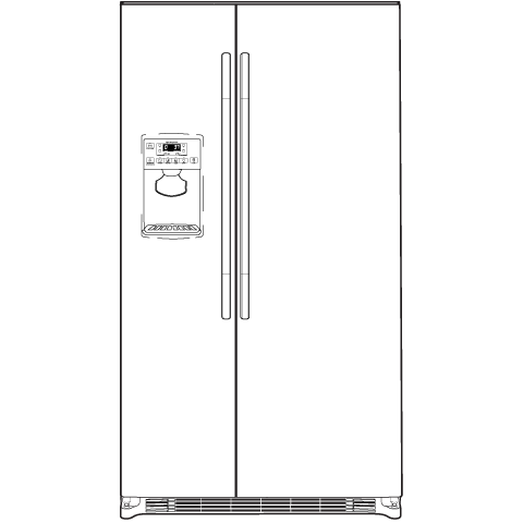25.9 Cu. Ft. Side-By-Side Refrigerator with Dispenser GSHF6LGBBB