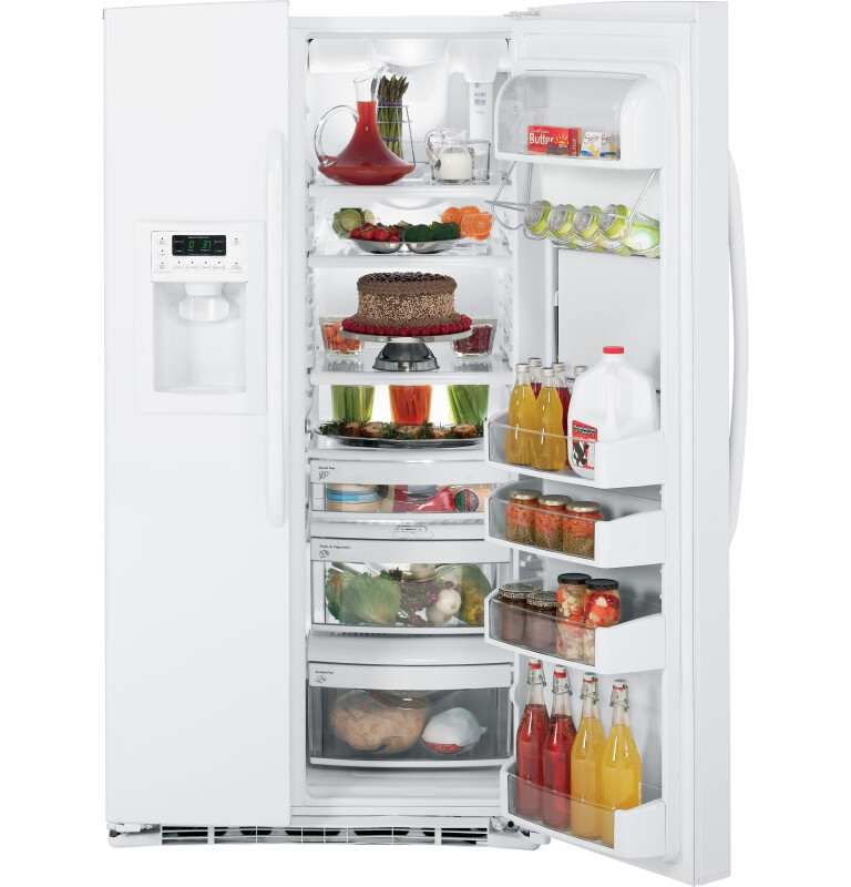 25.9 Cu. Ft. Side-By-Side Refrigerator with Dispenser GSHF6PHXWW