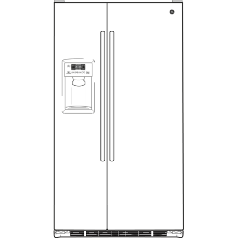 29.1 Cu. Ft. Side-by-Side Refrigerator with Integrated Dispenser GSHF9NGYWW
