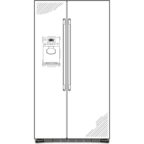 25.9 Cu. Ft. Side-By-Side Refrigerator with Dispenser GSHS6LGBSS