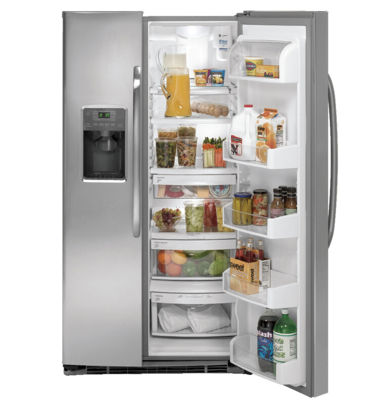 25.9 Cu. Ft. Side-By-Side Refrigerator with Dispenser GSHS6NGBSS