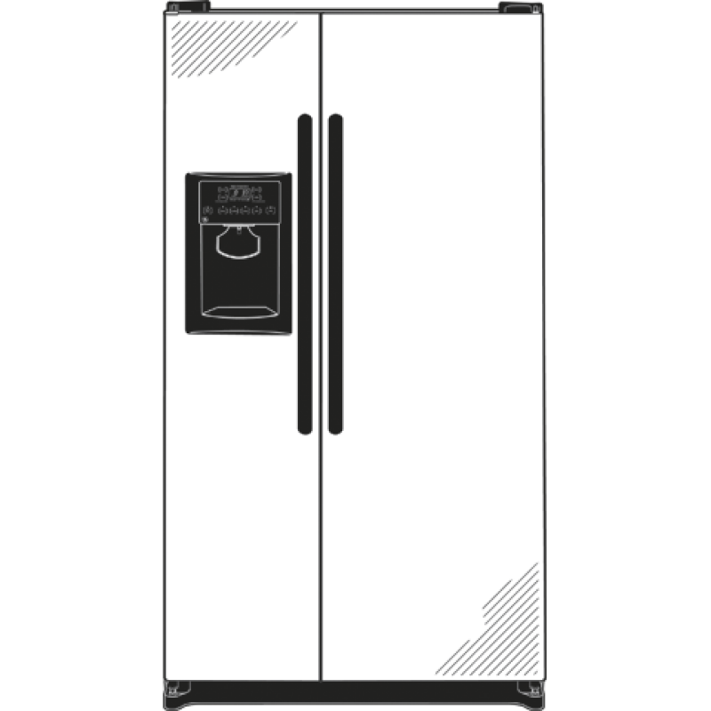 21.9 Cu. Ft. Side-By-Side Refrigerator GSL22JGDLS