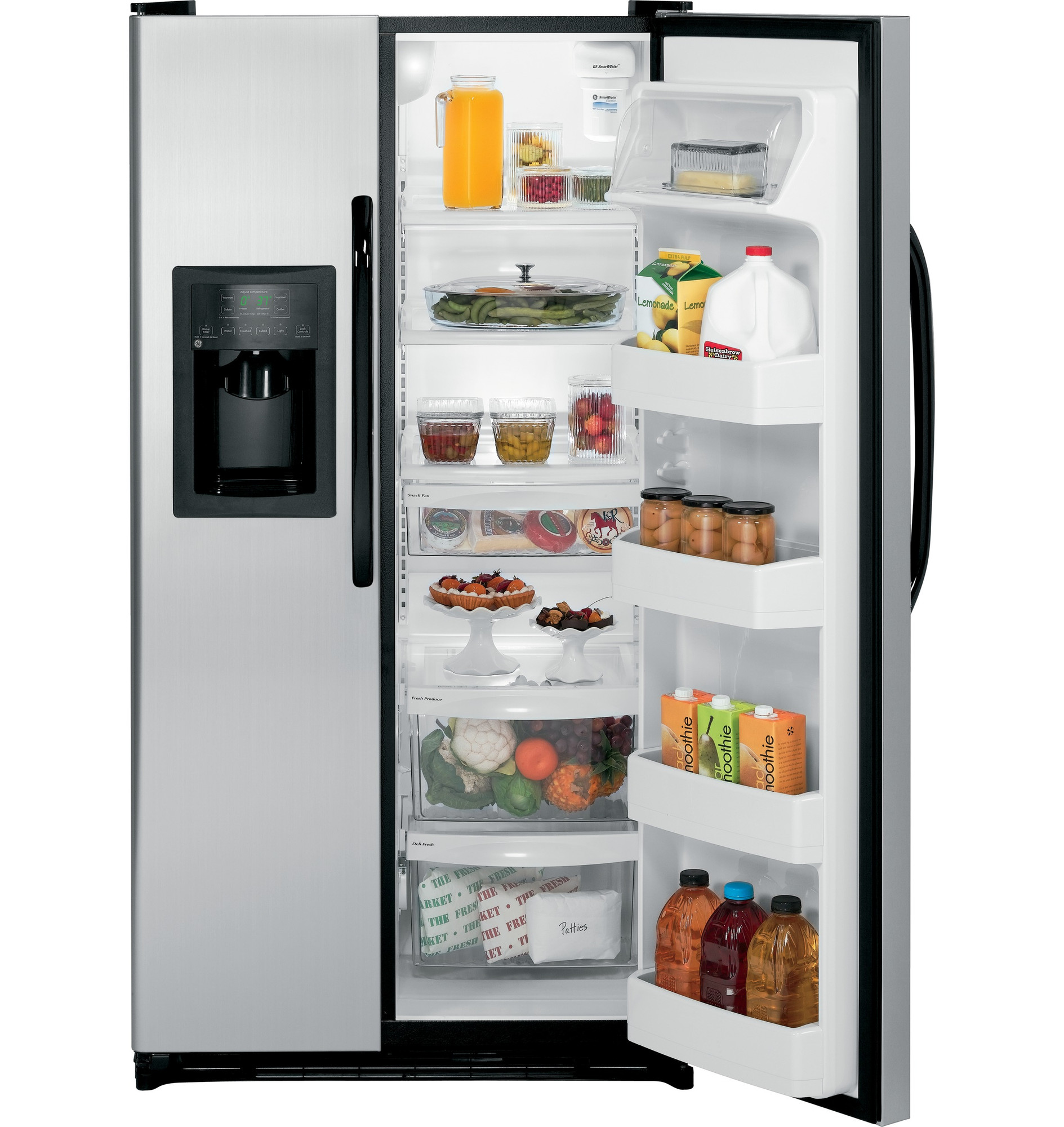 25.3 Cu. Ft. CleanSteel Side-By-Side Refrigerator with Dispenser GSL25JGBLB