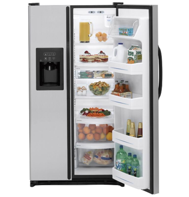 25.0 Cu. Ft. Capacity Stainless Side-By-Side Refrigerator with Dispenser GSL25KGRBS