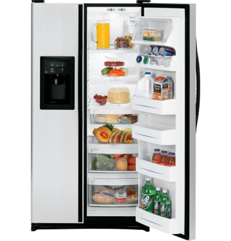 25.4 Cu. Ft. CleanSteel Side-By-Side Refrigerator with Dispenser GSL25WGSBS