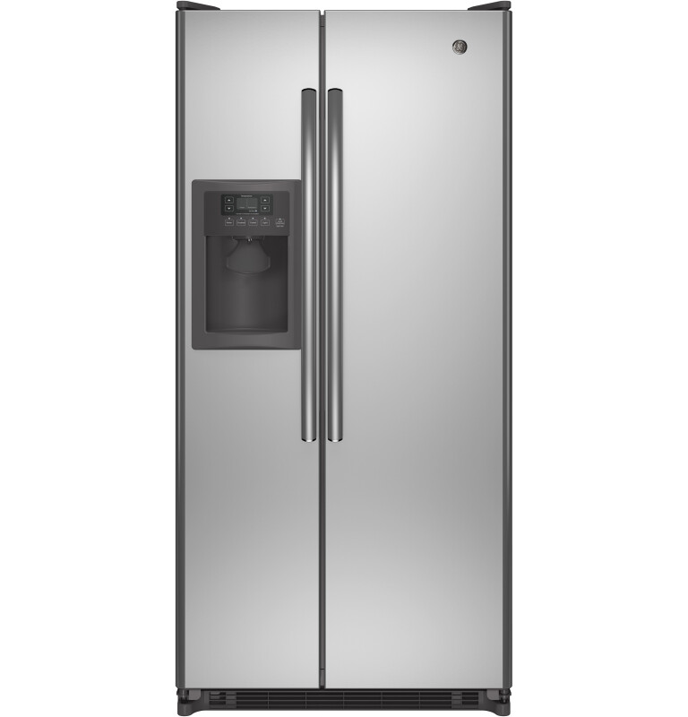 GE 20.0 Cu. Ft. Side-By-Side Refrigerator Stainless Steel GSS20ESHSS Picture 1
