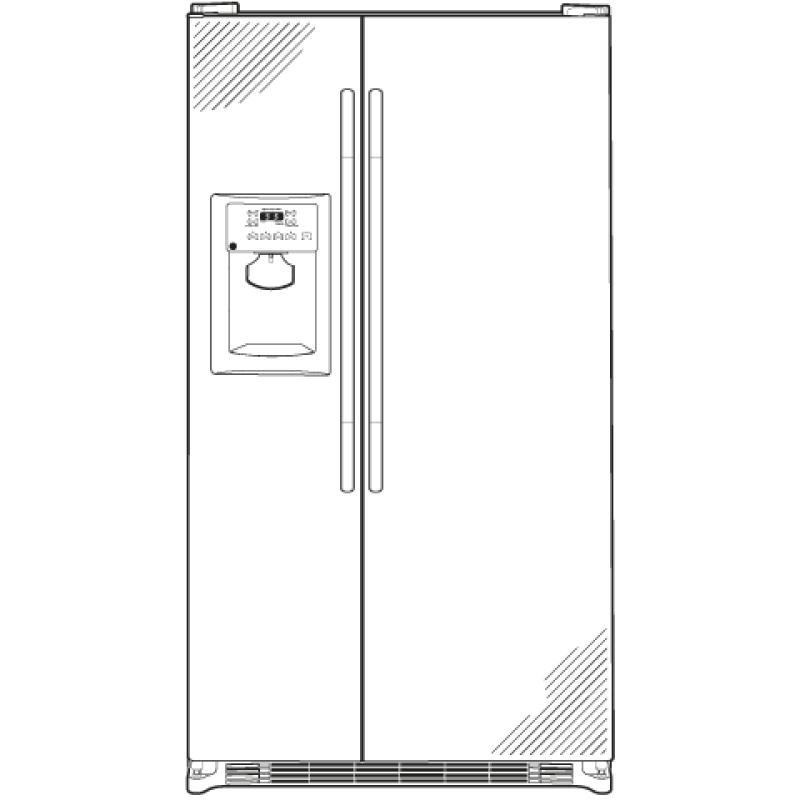20.0 Cu. Ft. Side-By-Side Refrigerator GSS20GSDSS