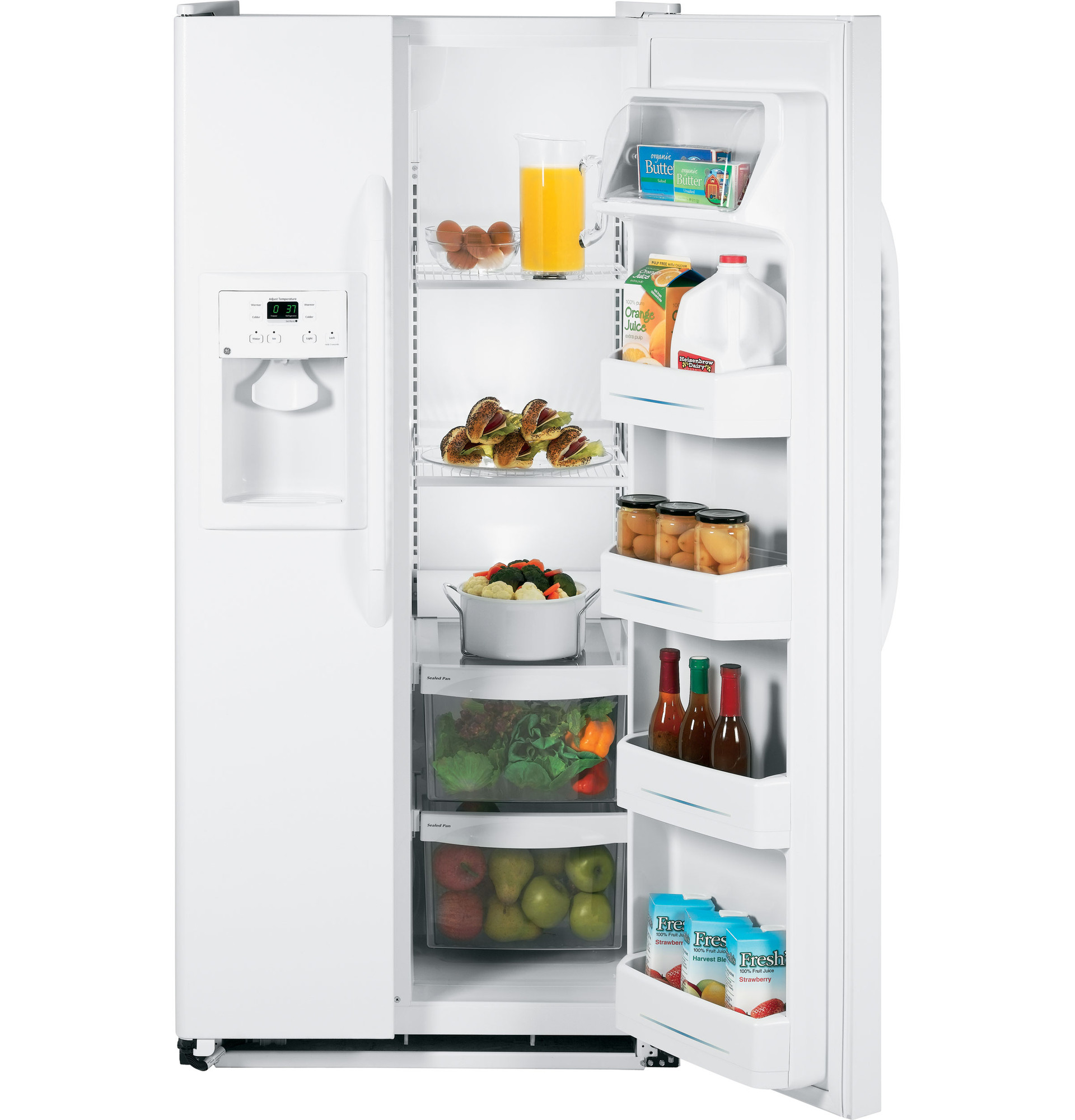 20.0 Cu. Ft. Side-By-Side Refrigerator with Dispenser GSS20IETWW