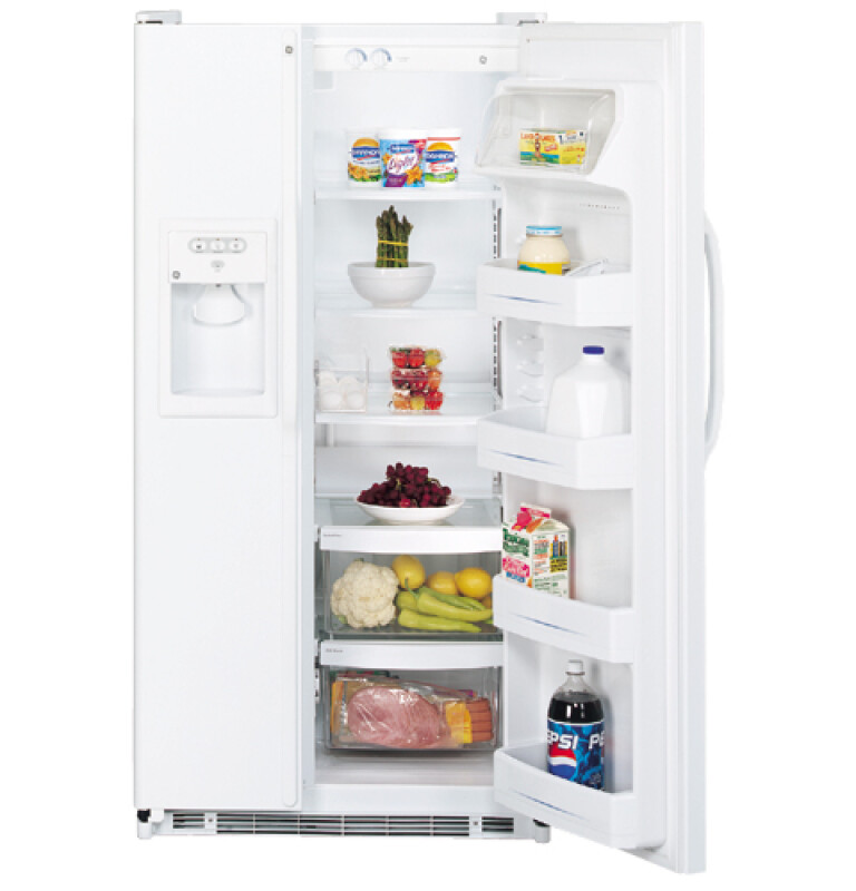 21.9 Cu. Ft. Capacity Side-By-Side Refrigerator with Dispenser GSS22JERWW