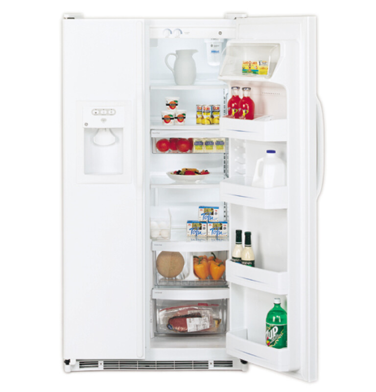21.8 Cu. Ft. Side-By-Side Refrigerator with Dispenser GSS22QFMWW
