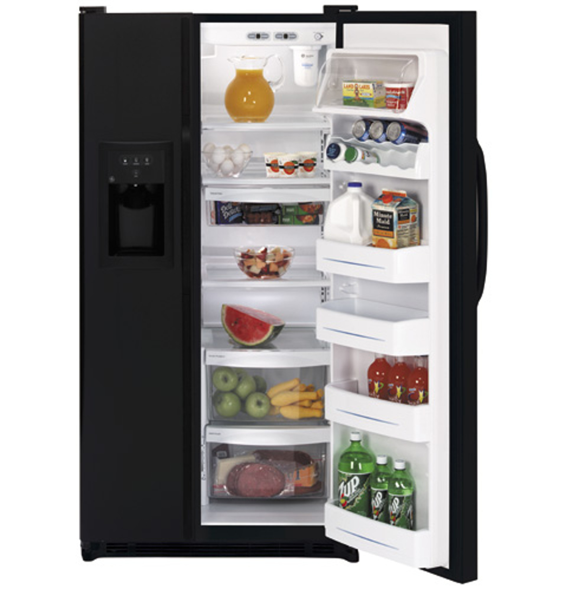 21.9 Cu. Ft. Capacity Side-By-Side Refrigerator with Dispenser GSS22QGPBB