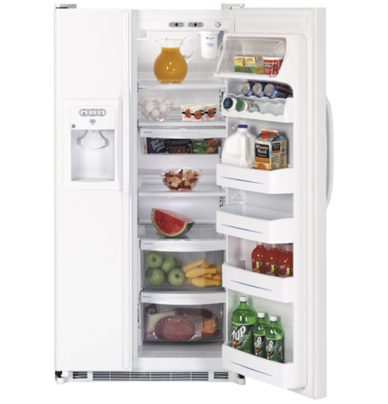 21.9 Cu. Ft. Capacity Side-By-Side Refrigerator with Dispenser GSS22QGPWW