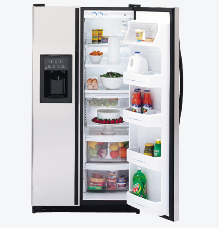 21.8 Cu. Ft. Stainless Side-By-Side Refrigerator with Dispenser GSS22SGMBS