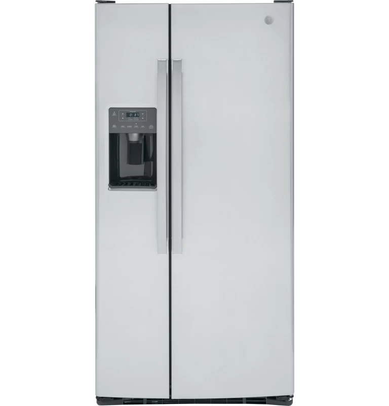 GE 23.0 Cu. Ft. Side-By-Side Refrigerator Gray GSS23GYPFS Picture 1